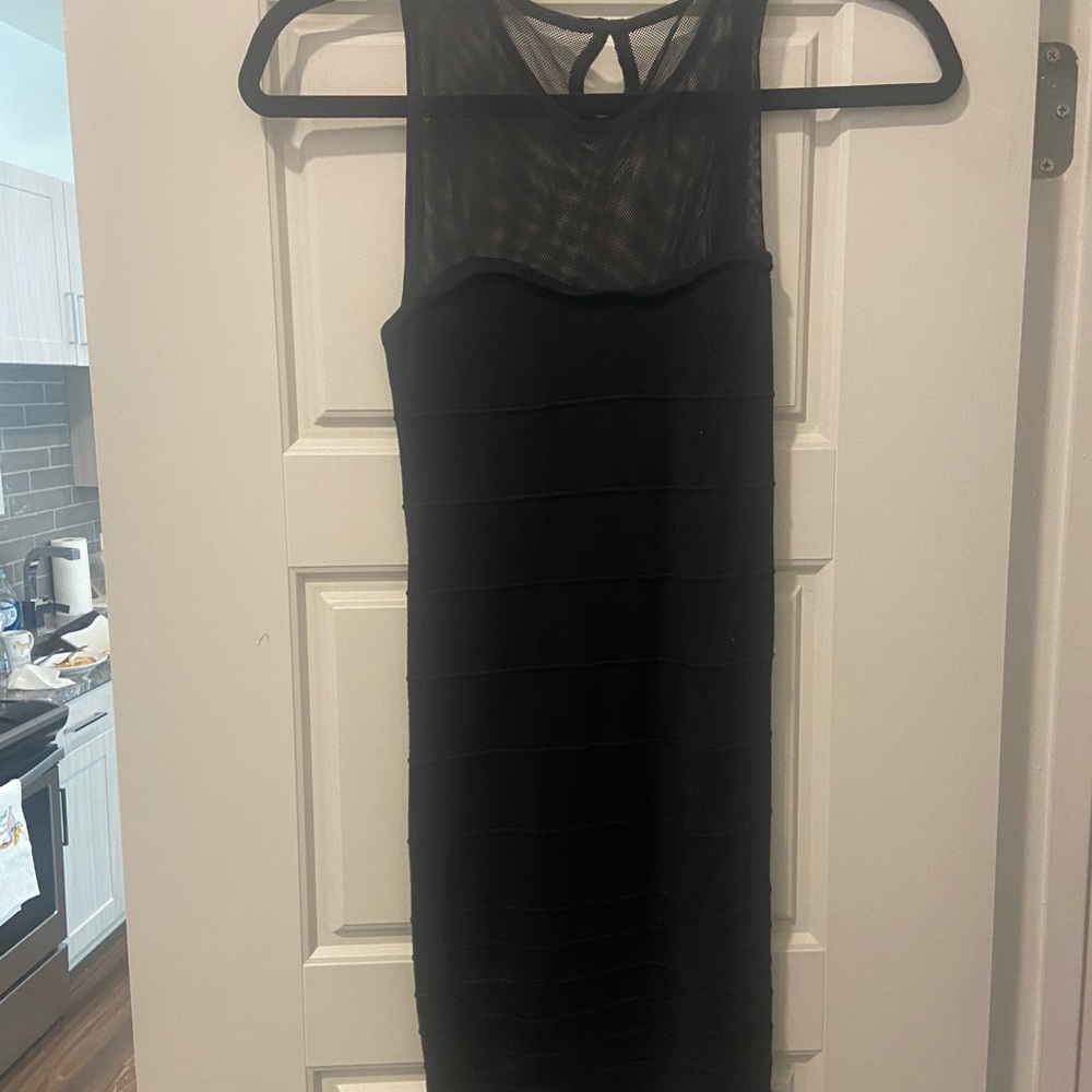 Black mesh dress